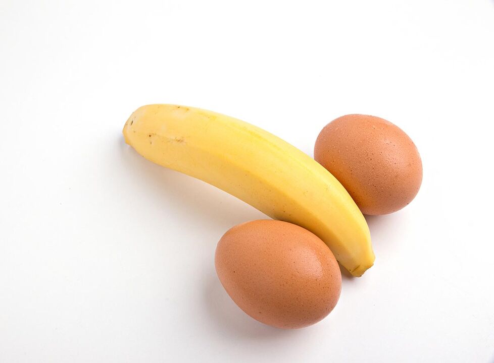 pileća jaja i banana za povećanje potencije